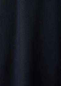Wool-blend knitted skirt