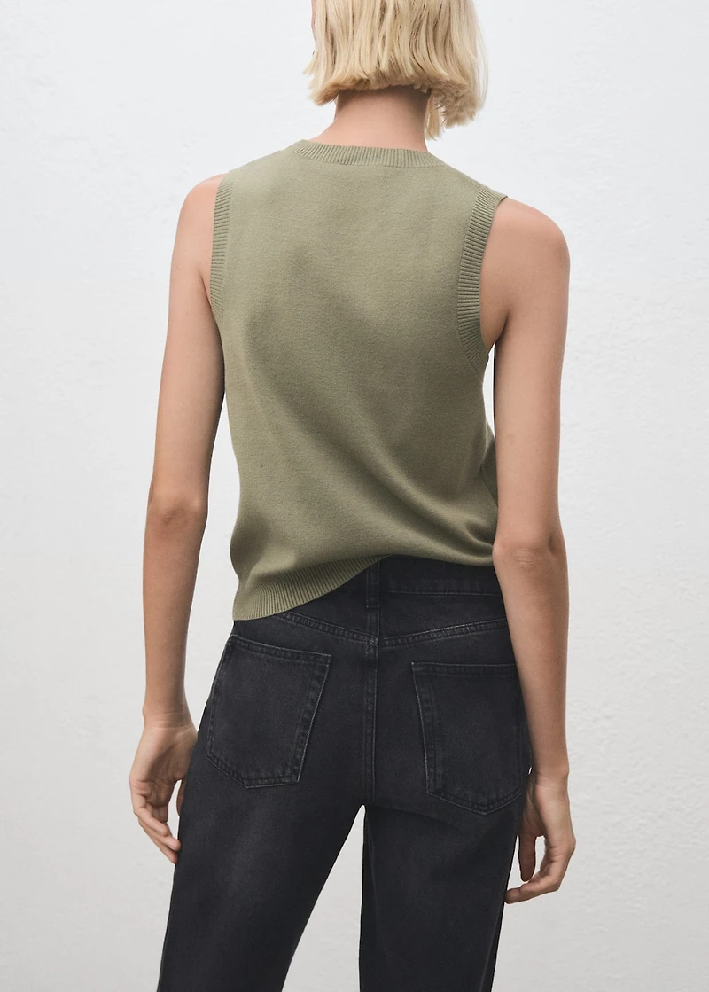 Knit strap top