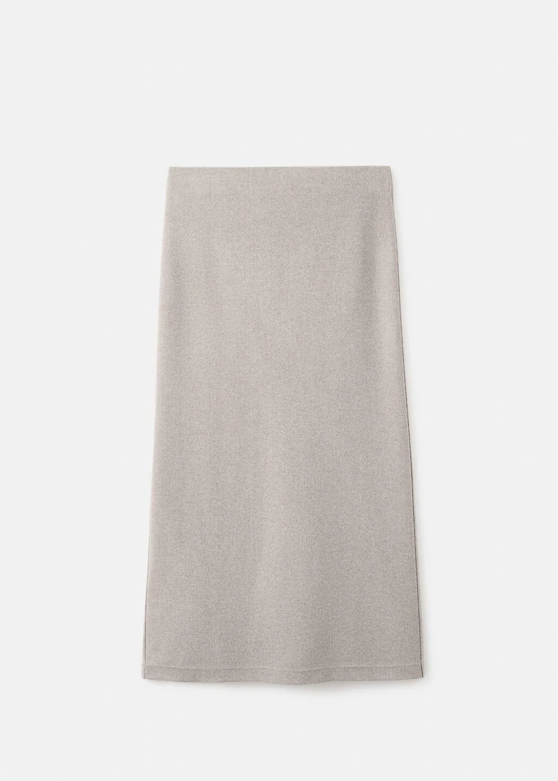 Long skirt with elastic waist