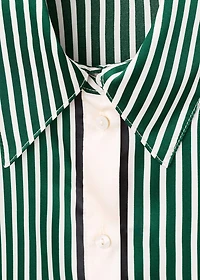 Combined striped shirt