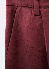 Satin wide-leg pants
