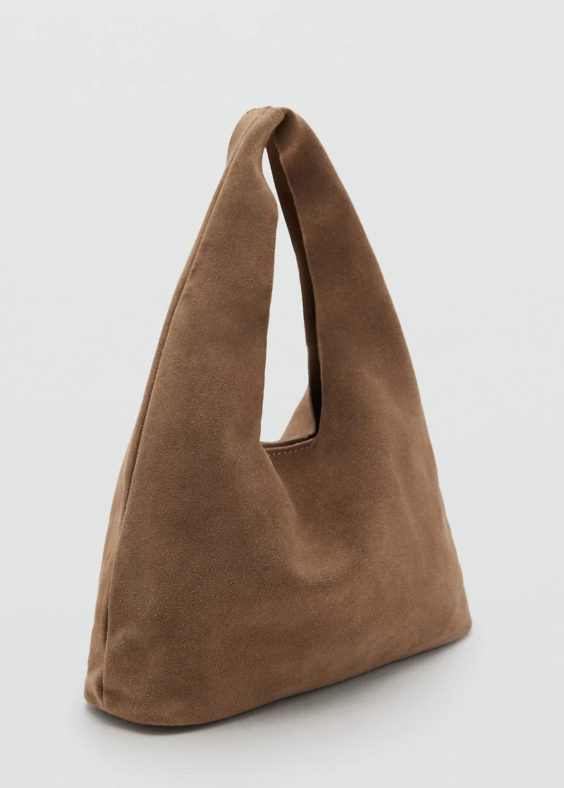 Leather bucket bag