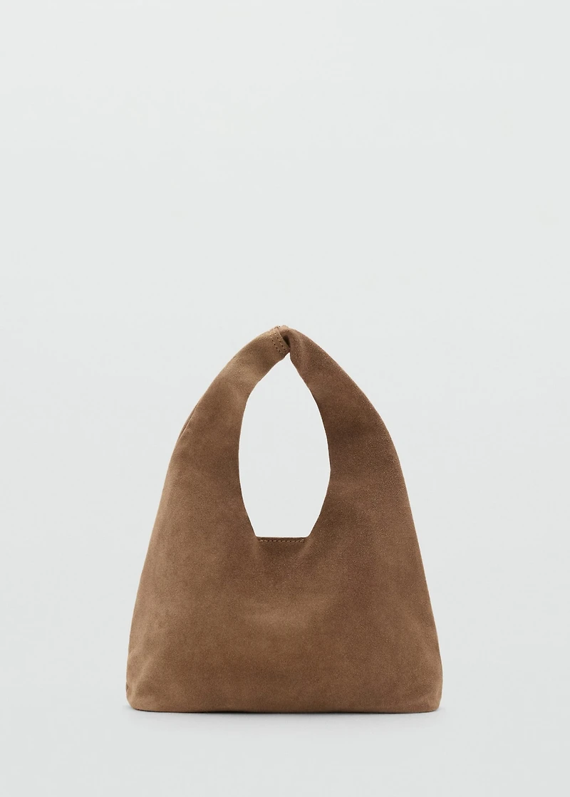 Leather bucket bag