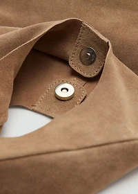 Leather bucket bag