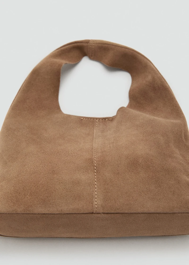 Leather bucket bag