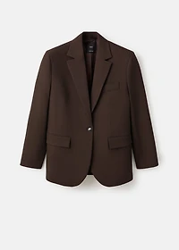 Straight-fit suit jacket