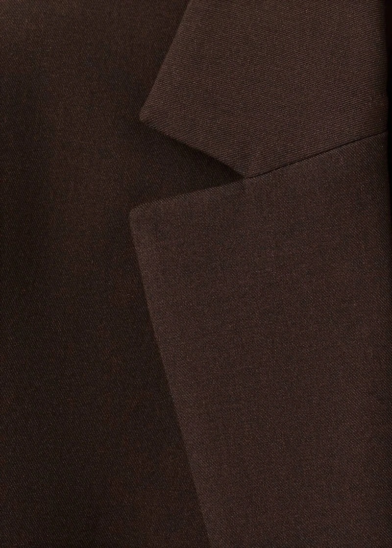 Straight-fit suit jacket