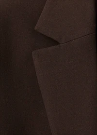 Straight-fit suit jacket