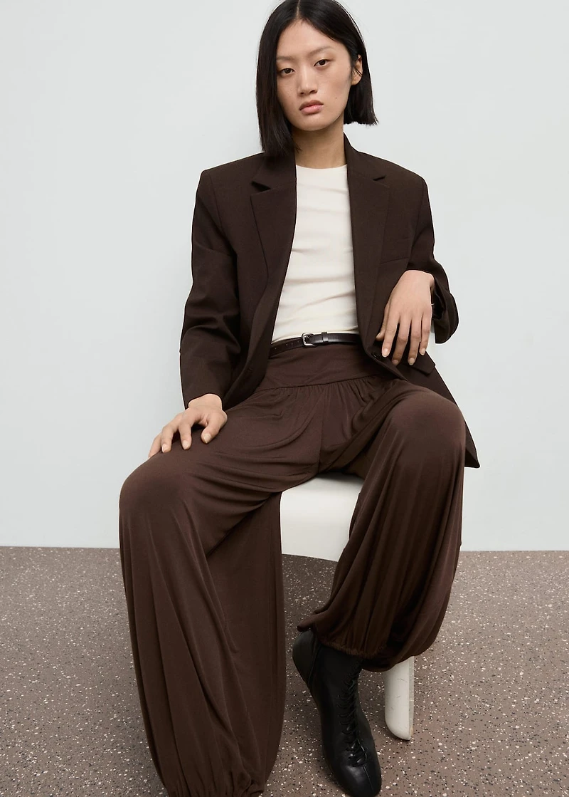 Straight-fit suit jacket