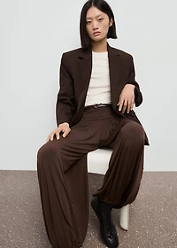 Straight-fit suit jacket