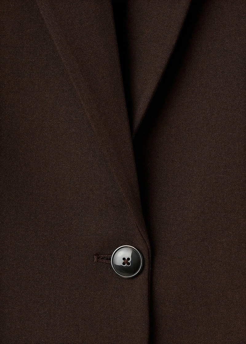 Straight-fit suit jacket
