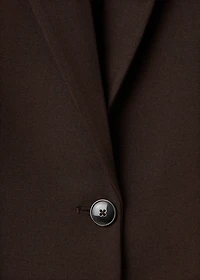 Straight-fit suit jacket
