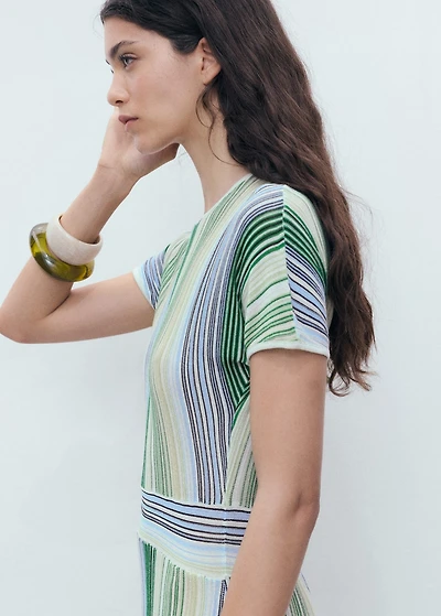Woven striped dress