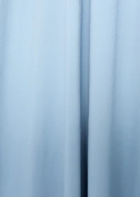 A-line dress with crossover neckline