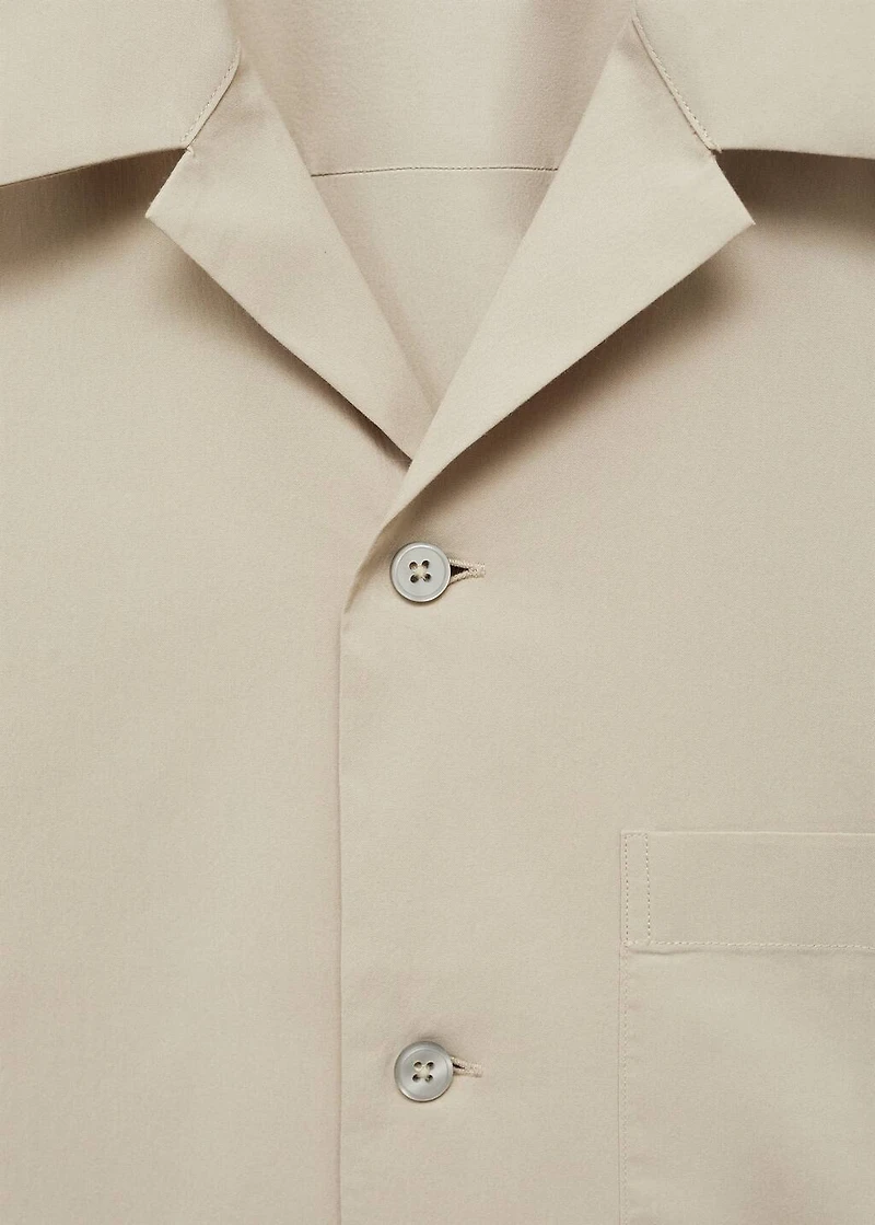 Regular-fit shirt with chest pocket