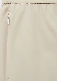 Water-repellent bermuda shorts