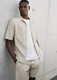 Water-repellent bermuda shorts