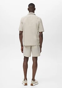 Water-repellent bermuda shorts