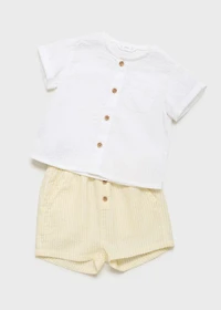 Textured cotton shirt