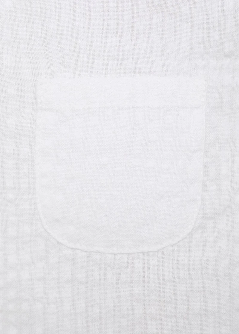 Textured cotton shirt