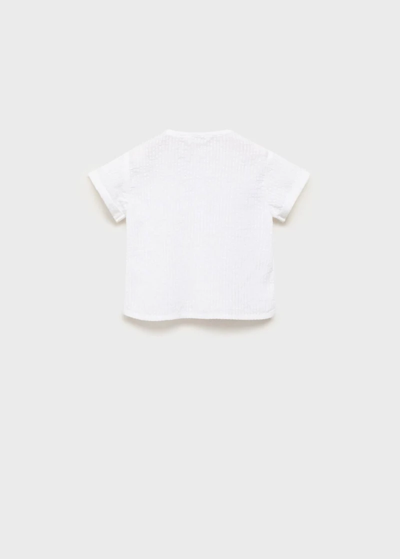 Textured cotton shirt