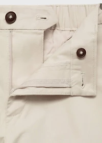 Slim-fit chino cotton bermuda shorts