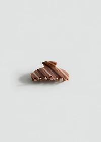 Two-tone striped hair clip