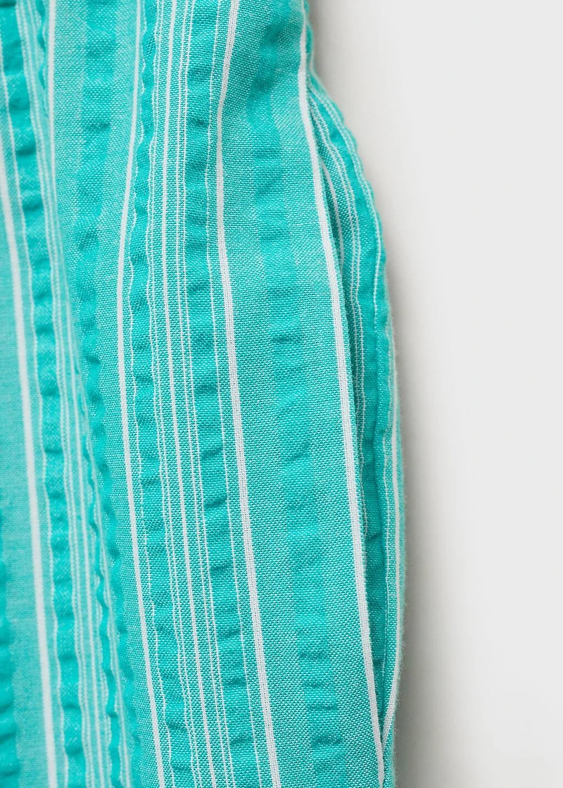 Striped bow pants