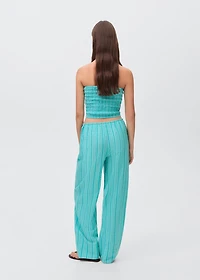 Striped bow pants
