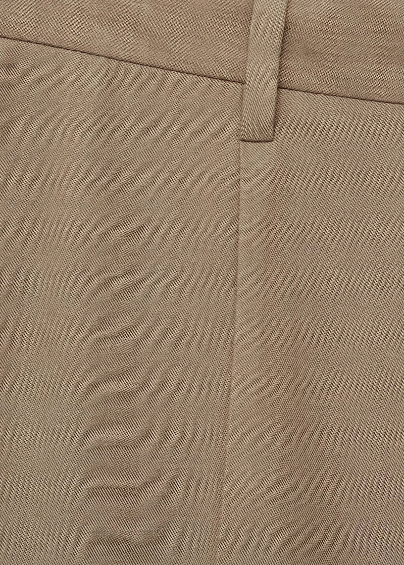 Cotton tapered crop pants