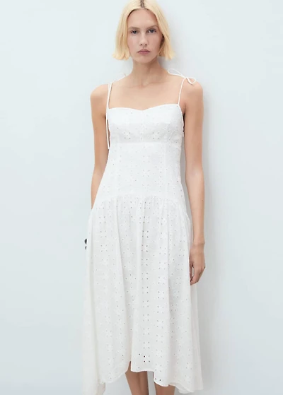Die-cut midi-dress