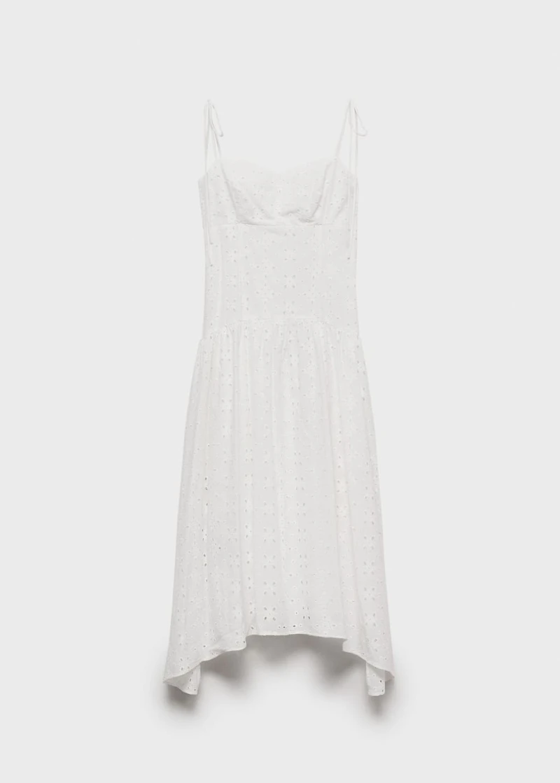 Die-cut midi-dress