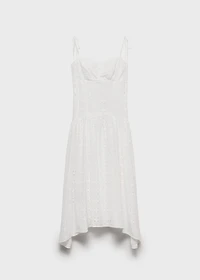 Die-cut midi-dress