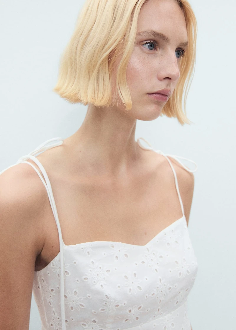 Die-cut midi-dress