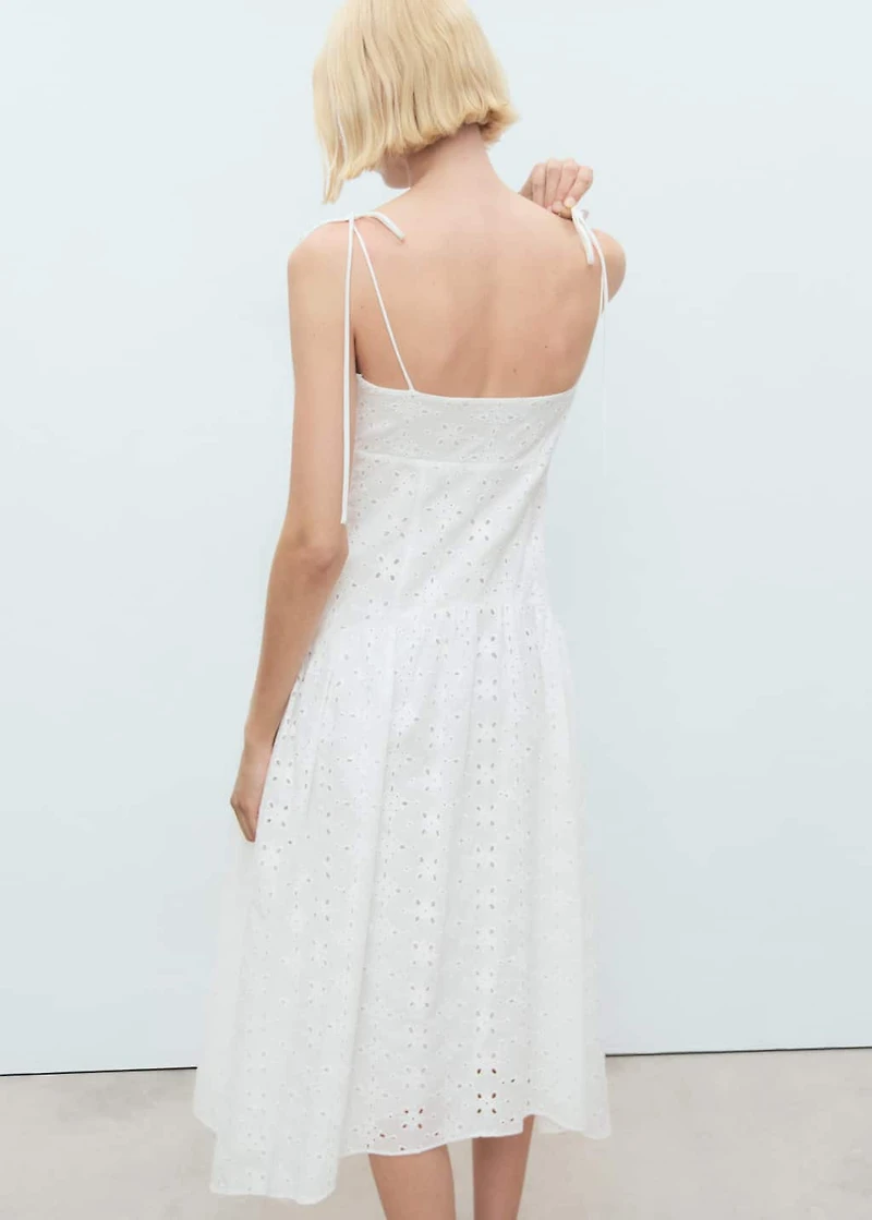 Die-cut midi-dress