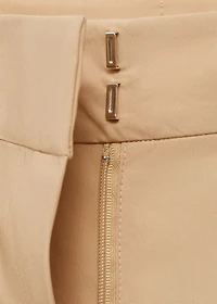 Straight-cut crop pants
