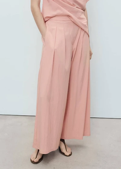Dart palazzo pants