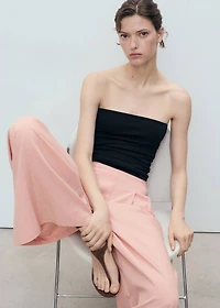 Dart palazzo pants