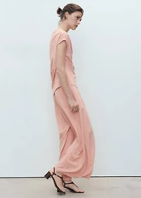 Dart palazzo pants