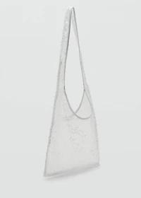 Sequinned shoulder bag