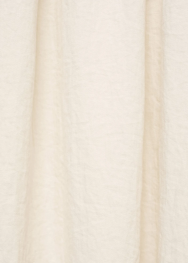 Long gathered panel skirt