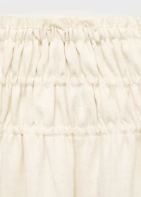 Long gathered panel skirt