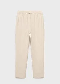 Drawstring flowy pants