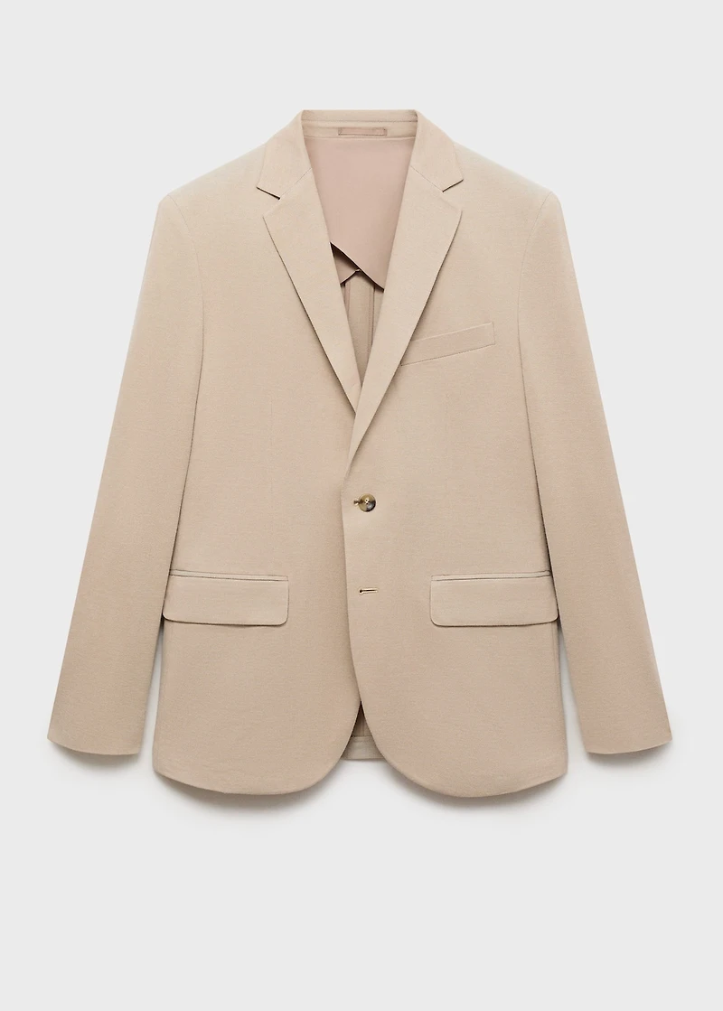 Verner slim-fit cotton blazer