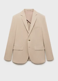 Verner slim-fit cotton blazer