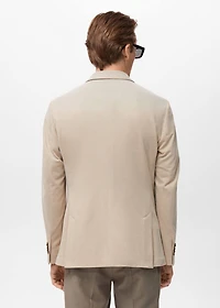 Verner slim-fit cotton blazer