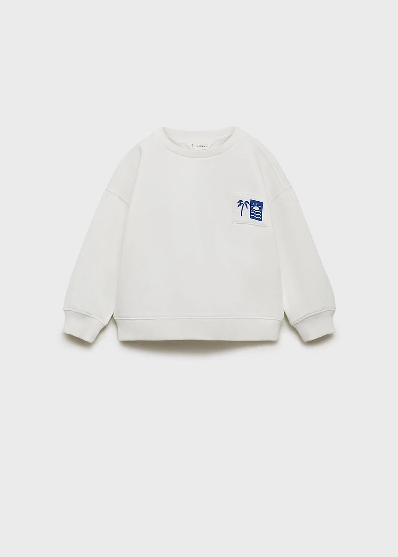 Palm trees printed sweatshirt
