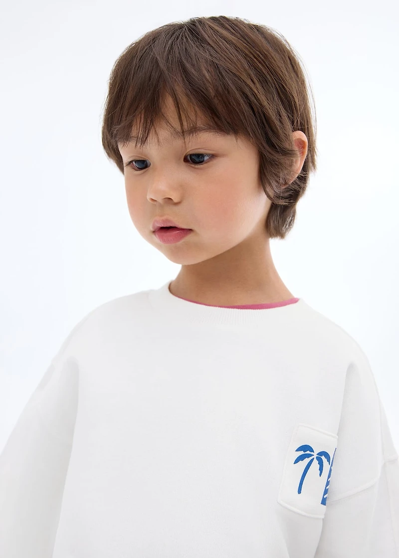 Palm trees printed sweatshirt