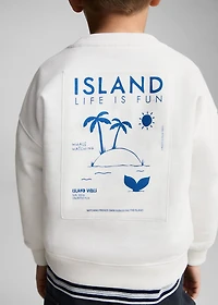 Palm trees printed sweatshirt