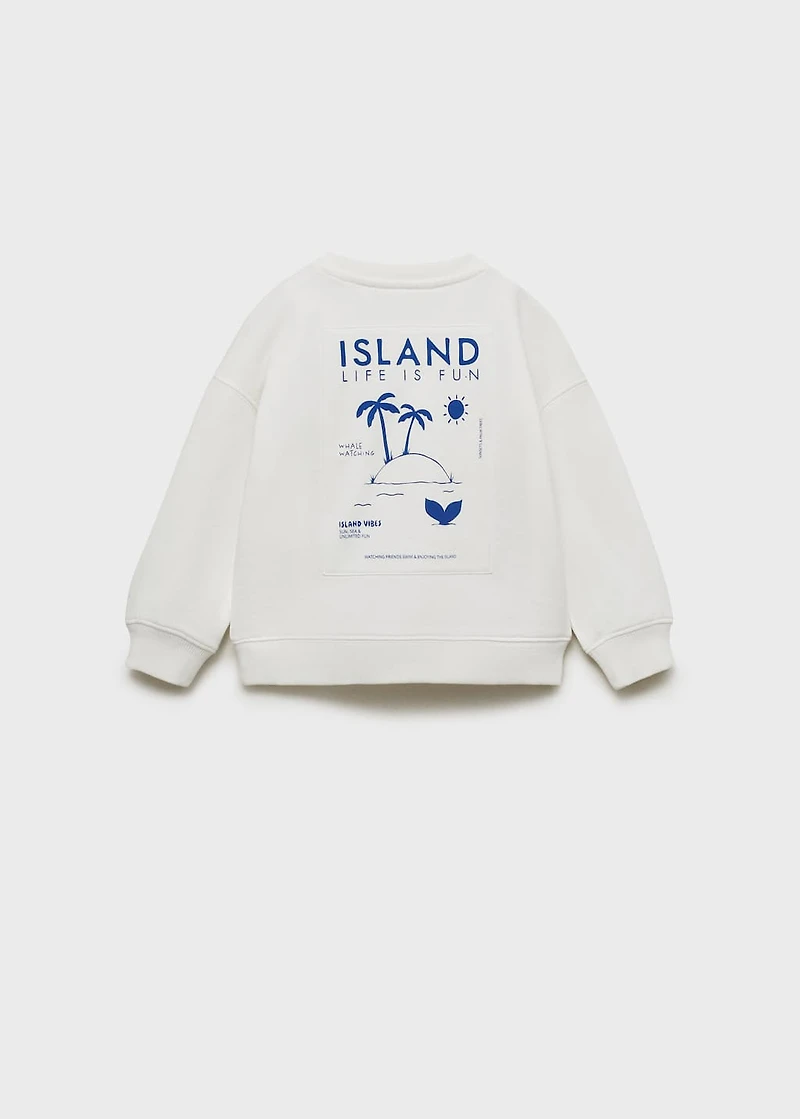 Palm trees printed sweatshirt